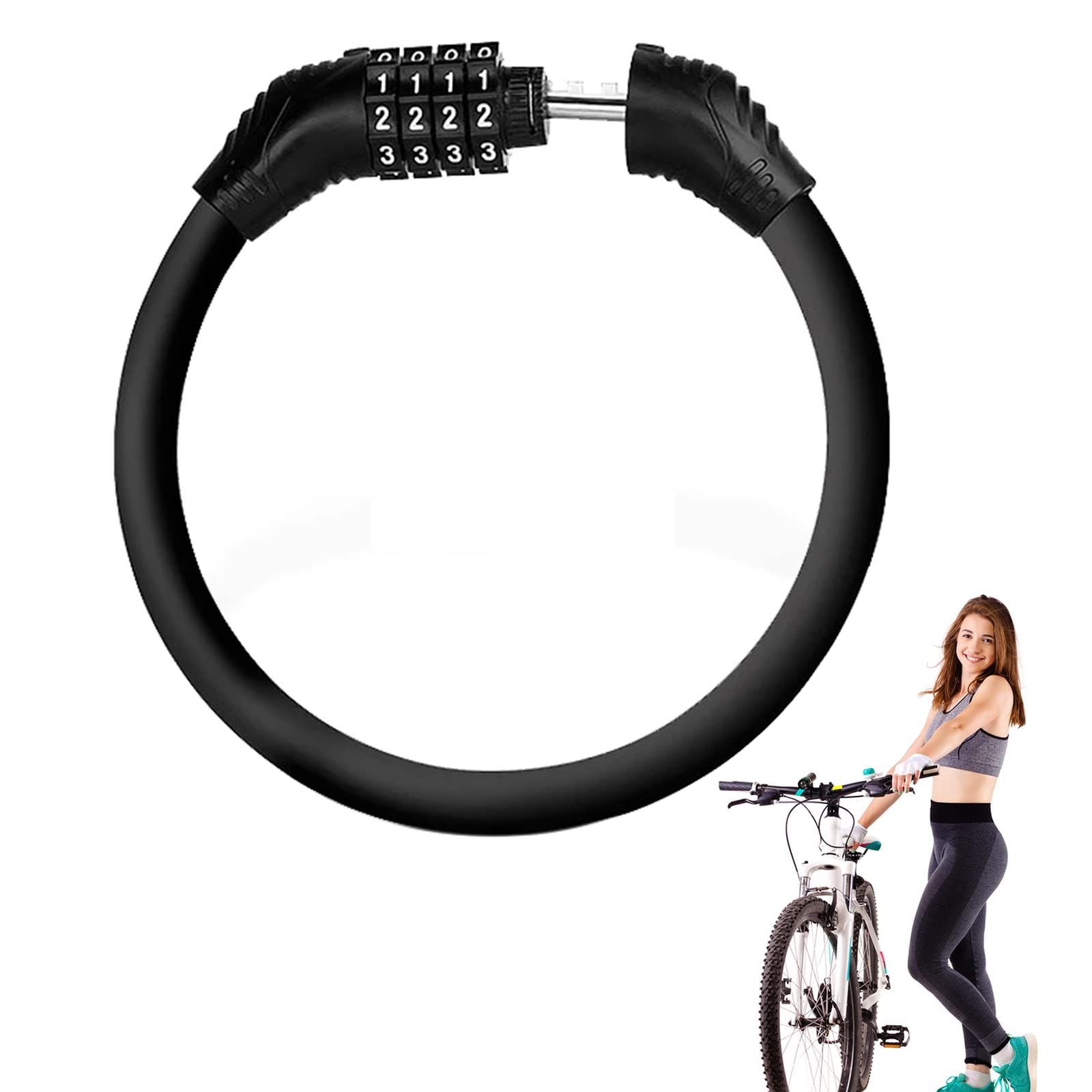 antifurto-bici-441uxh-1.jpg Lucchetto Bici Antifurto per Biciclette, Motociclette e Scooter Protezione Sicurezza con Blocco Catena : Amazon.it: Sport e tempo libero - immagine 1