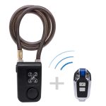 Lucchetto per bici elettrica con allarme sonoro, antifurto per scooter, cavo in acciaio inossidabile, resistente al taglio, per porta del cancello della moto, catena antifurto per bicicletta, catena : Amazon.it: Fai da