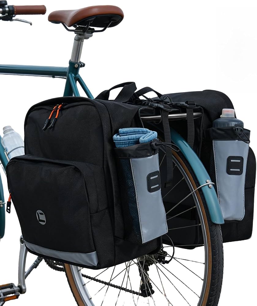 borse-laterali-bici-145kyn-1.jpg Gkstly 30L Borse per Bici, Borsa Posteriore Bicicletta Impermeabile Borse Laterali Bici Doppia Sacca Riflettente 1680D Nylon Borsa da Portapacchi con Manico per Ciclismo Viaggi Pendolarismo (A) : Amazon.it: Sport e tempo - immagine 1