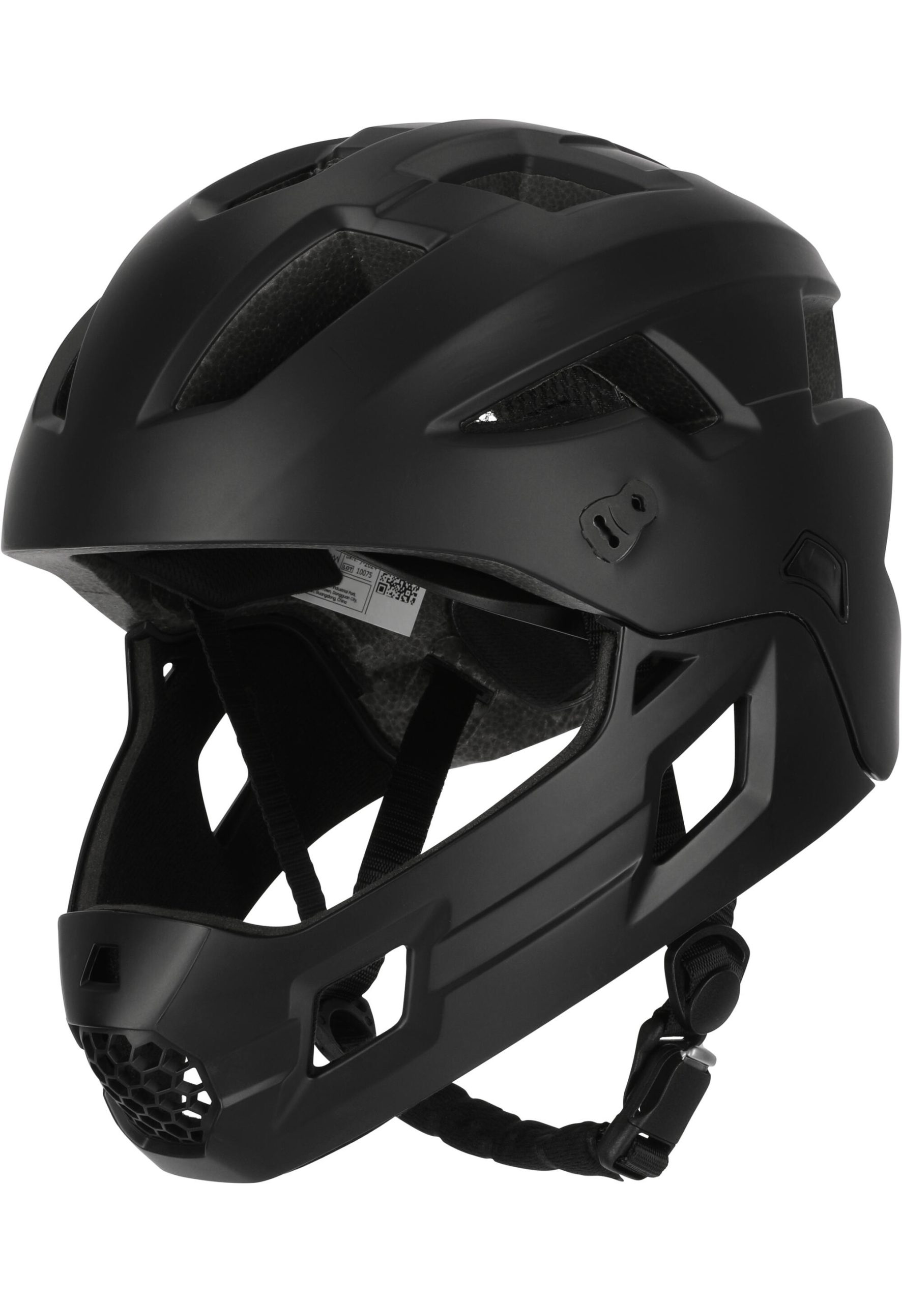 caschetto-bici-189dnv-1.jpg Casco bici integrale per bambini 6 12 | Nero | Crazy Safety | Certificato EN1078 - immagine 1