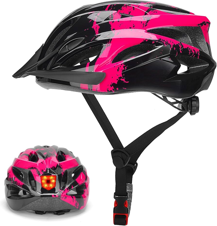 casco-bici-donna-853bhm-1.jpg Casco Bici Adulti con LED Luce, 57 62cm per Uomo e Donna | Leggero e Regolabile, Antiurto e Confortevole, Ideale per Pendolarismo Urbano e MTB : Amazon.it: Sport e tempo libero - immagine 1