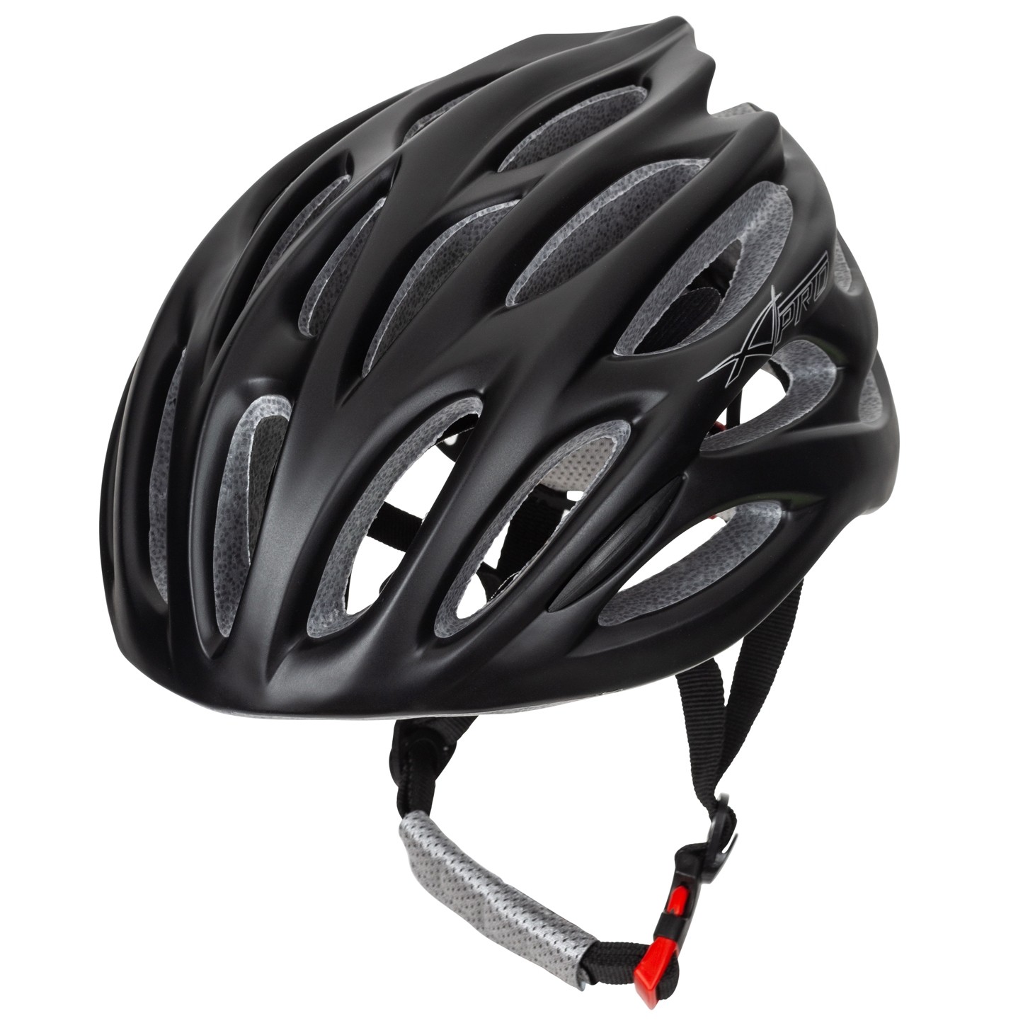 casco-da-bici-025zzg-1.jpg Casco Bici Mountain MTB Strada Bicicletta Corsa Ciclismo Regolabile Nero Opaco - immagine 1