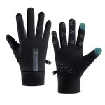 Feithmonic Guanti Invernali Ciclismo Uomo, Impermeabile Touchscreen Pile Caldi, Guanti Termico da Lavoro Donna Antiscivolo Leggero, per Moto Bici Corsa Alpinismo Trekking Guida Jogging, Nero : Amazon.it: Moda