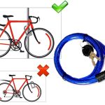 Lucchetto Bici con Chiavi Blocco a Spirale Automatico Antifurto 12x700mm 187s