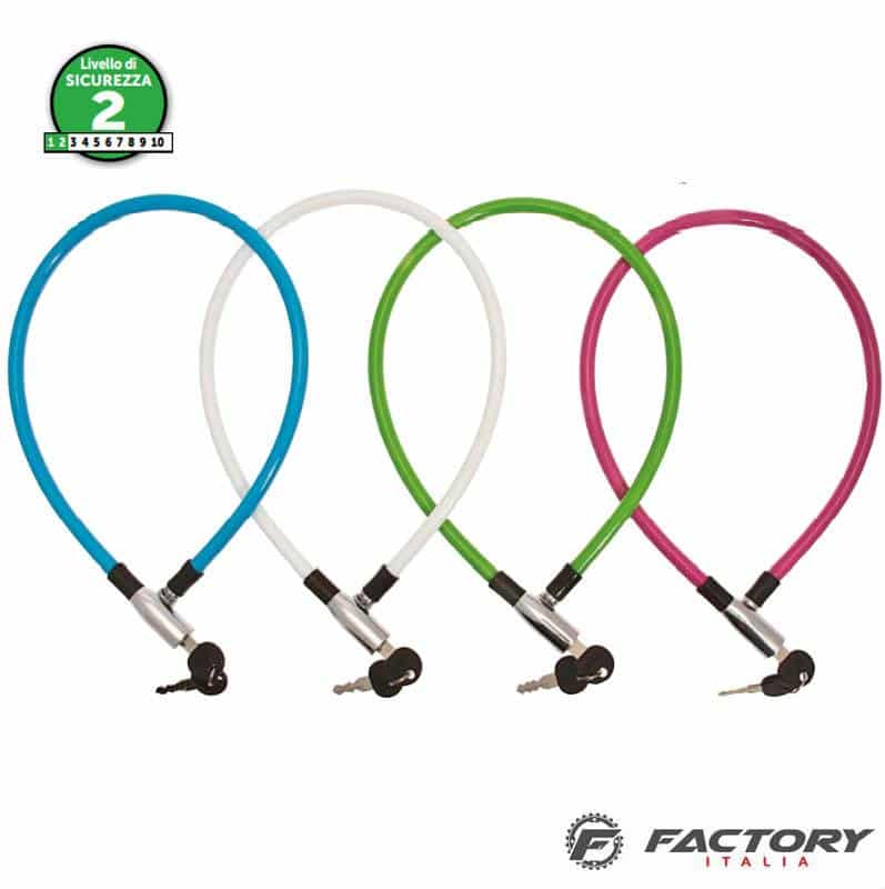 lucchetto-biciclette-617ejr-1.jpg Lucchetto bici a cavo special BRN colori assortiti - immagine 1