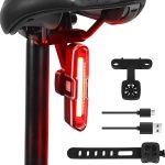 Luce Bici Posteriore 110 Lumen Potente Luci Bicicletta Led 5 Modalità Rosso/Blu, Impermeabile IP64, Ricaricabile USB C, Supporti a Sgancio Rapido per Sella & Reggisella, DONPEREGRINO B2 : Amazon.it: Sport e