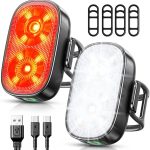ISEYOU Ultra Slim Luci Bicicletta Led, Ricaricabili USB C Luci Bici, 5+6 Modalità di Illuminazione & Impermeabili IP65, Super Luminosi Set Luce Bicicletta Anteriori e Posteriori per Ciclismo Moto : Amazon.it: Sport e tempo
