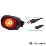 Luce bici posteriore rossa ricarica USB
