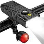 per Bici Potenti di 7000 Lumen anteriore e posteriore, per Bicicletta, Torcia Ricaricabile USB Super Luminoso a 5 LED : Amazon.it: Sport e tempo libero