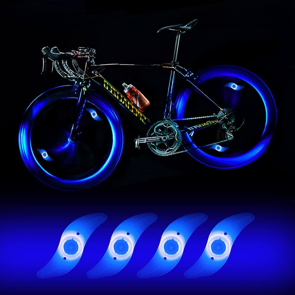 lucine-per-bici-505gmi-1.jpg Yifengshun Set di 4 luci LED impermeabili per bicicletta con 3 modalità di lampeggiamento, lampada LED per bicicletta per adulti e bambini (blu) : Amazon.it: Sport e tempo libero - immagine 1