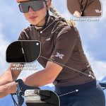 ROCKBROS TVI Magliette MTB Donna, Maglia Ciclismo Maniche Corte, Maglia Bicicletta Comoda Leggera, Abbigliamento Traspirante per Bici da Corsa, Palestra, Escursione, Marrone : Amazon.it: Moda