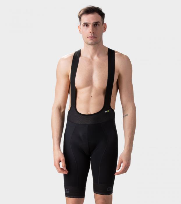 pantaloncini-bici-037pbt-1.jpg Pantaloncini ciclismo con bretelle da uomo PR R Sella Plus Black - immagine 1
