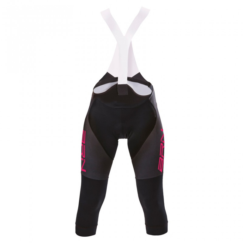 pantaloni-bici-donna-874swq-1.jpg Pantalone ciclismo donna 3/4 BRN nero fuxia fluo online ciclista - immagine 1
