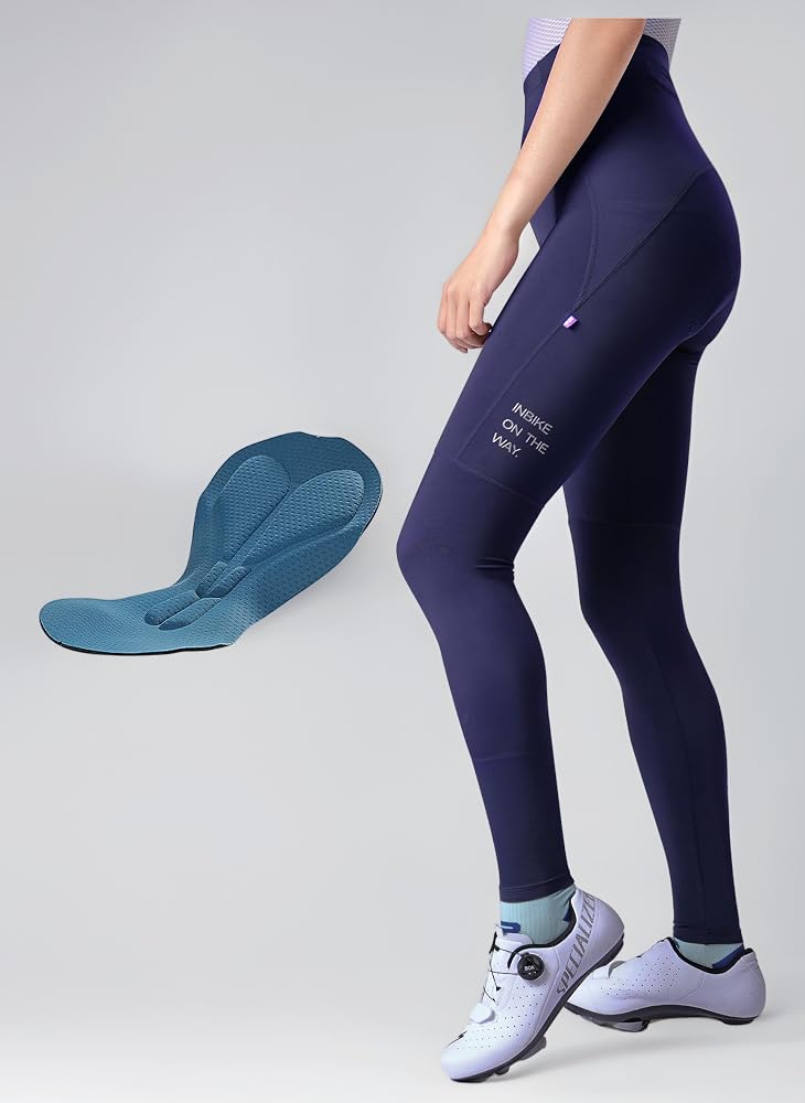 pantaloni-spinning-donna-373auf-1.jpg INBIKE Pantaloni da Ciclismo Donna Traspirante Riflettente Pantaloni Spinning con Imbottitura Pantaloni Ciclista Donna per Cyclette Bici MTB Lunghi Blu,XS : Amazon.it: Moda - immagine 1