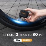 Mini pompa bici elettrica portatile ricaricabile 100 PSI USB C 93 g