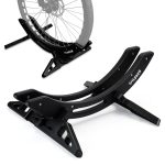 WILDKEN Porta Bici da Terra, Supporto Bici da Terra da Bici Corsa Gravel e MTB di Larghezza 25 80mm Pneumatici, Regolabili Impermeabile Porta Biciclette da Terra da Garage Interno Esterno (Nero) : Amazon.it: