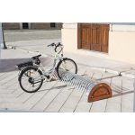 Portabici a spirale. In acciaio. Adatto per parchi, piazze, strade.