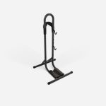 Supporto bici da terra 2 in 1 nero