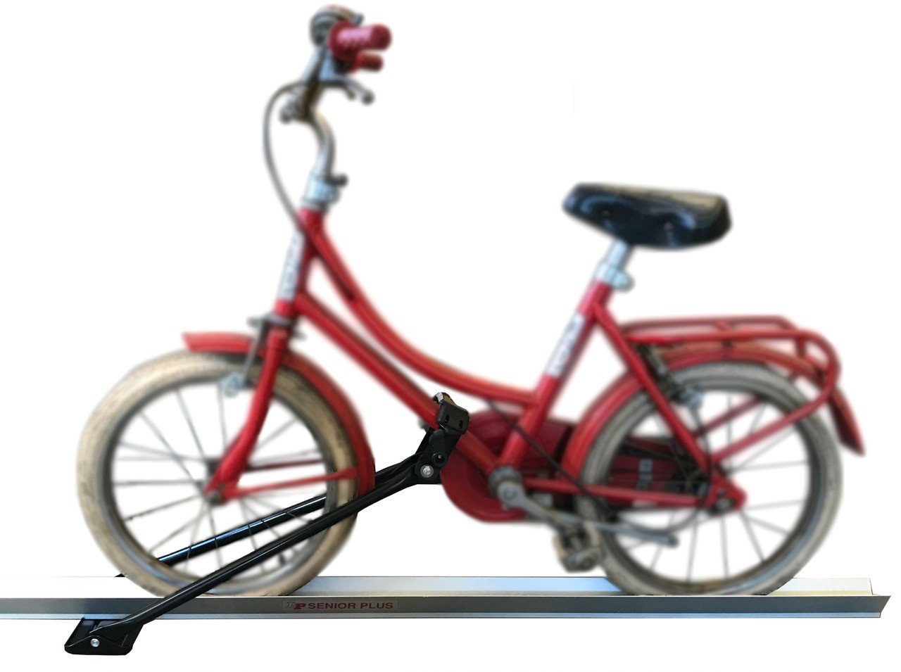 portabici-auto-tetto-595elb-1.jpg Portabici da tetto universale La Prealpina Senior PLUS, compatibile anche con bici da bambino! - immagine 1