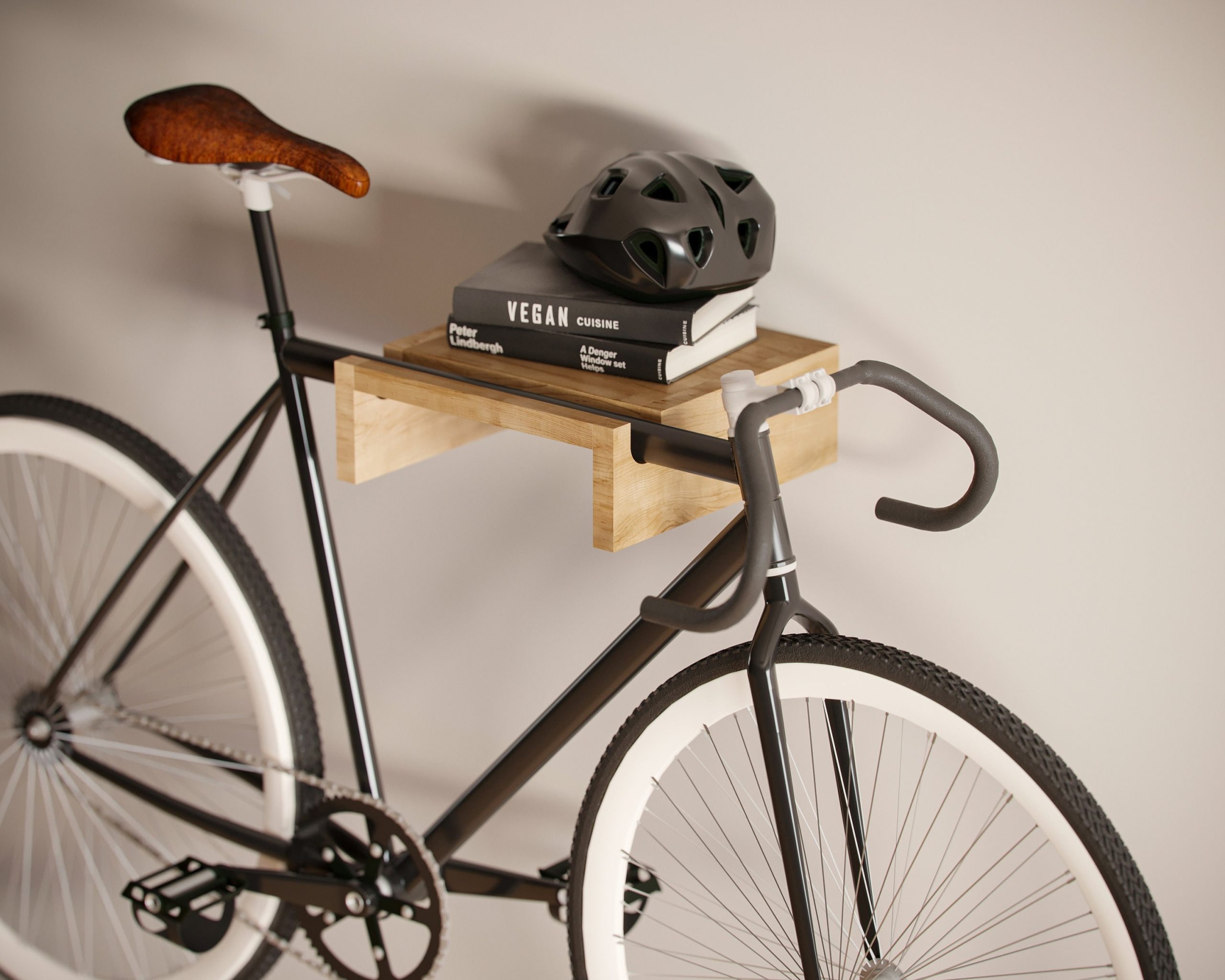 portabici-da-muro-183dxt-1.jpg Supporto da parete per bici in legno / portabici da parete / portabici in legno / deposito per biciclette al coperto Etsy Italia - immagine 1