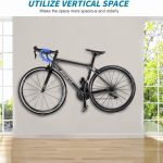 Portabici da parete, supporto robusto per biciclette, portabici da parete nero, kit di ganci adatto per biciclette elettriche, mountain bike e city b