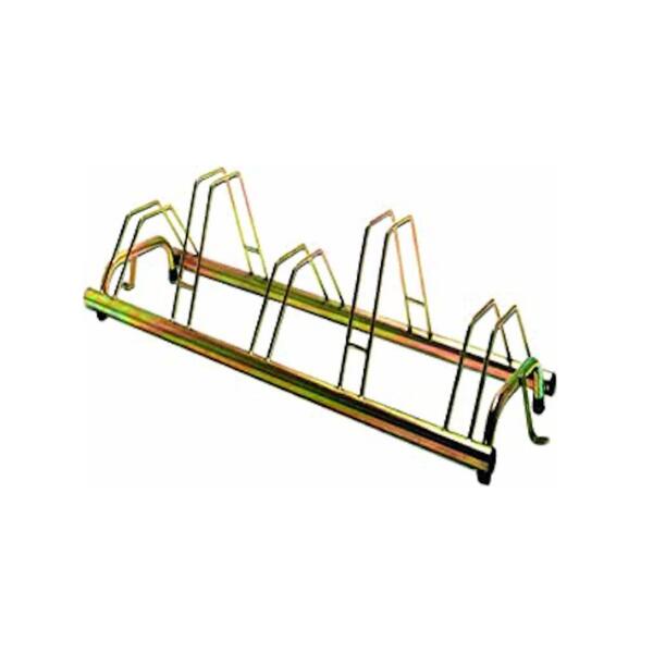 portabiciclette-da-terra-056nzo-1.jpg Portabici da Terra per 5 Biciclette, Zincato, 140x42x40cm 1005 G Oro - immagine 1