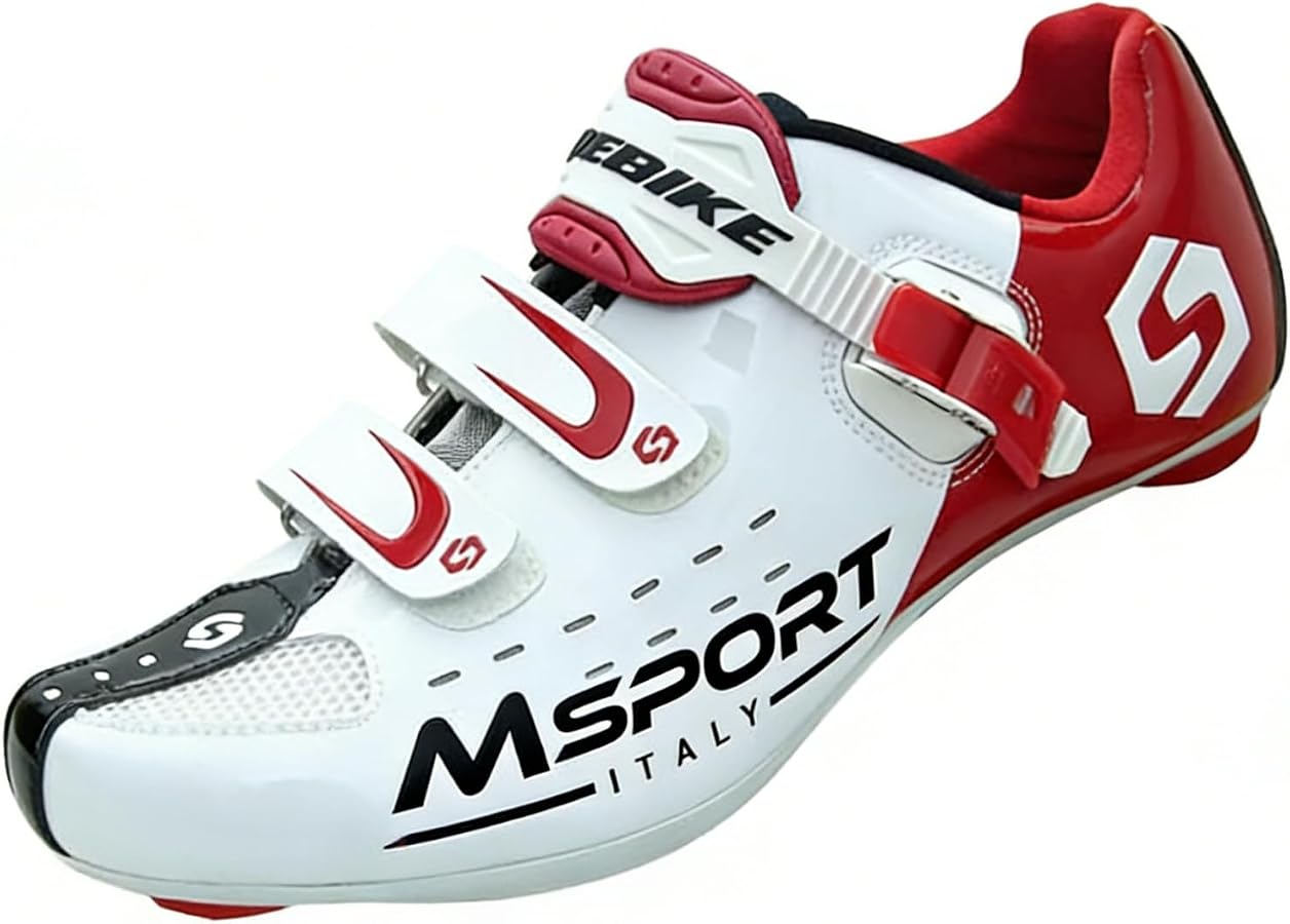 scarpe-bdc-837arf-1.jpg Scarpe Ciclismo per Bici da Strada Traspirante Scarpe Bici Spinning Uomo/Donna Bianco 38 EU : Amazon.it: Moda - immagine 1