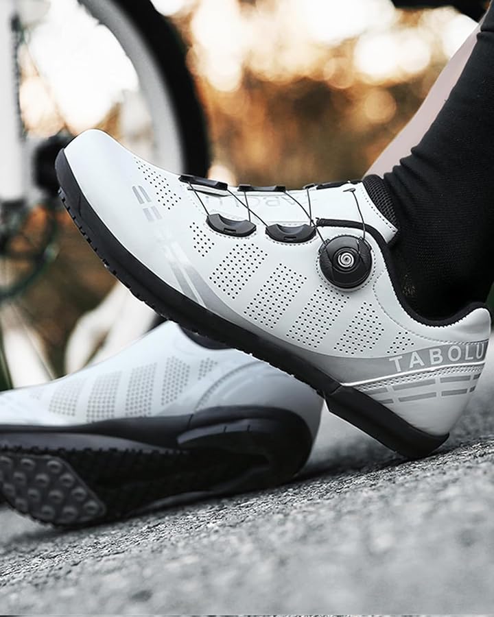 scarpe-da-ciclismo-su-strada-502jjg-1.jpg Hixingo Scarpe da Ciclismo per Uomo Strada Donna Scarpe da Ciclismo su Strada e Montagna, Gomma Suola Scarpe da Bicicletta Senza Blocco 36 47 EU, bianco, 36 EU : Amazon.it: Moda - immagine 1