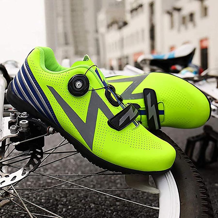 scarpe-da-corsa-bici-360kcd-1.jpg Scarpe da Ciclismo Unisex Traspiranti per Lo Sport all'Aria Aperta Mountain Bike Senza Bici Scarpe da Bici da Corsa su Strada (42,Verde) : Amazon.it: Moda - immagine 1