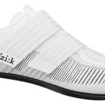 Scarpe da strada Fizik Powerstrap Aerowave Carbon Bianco