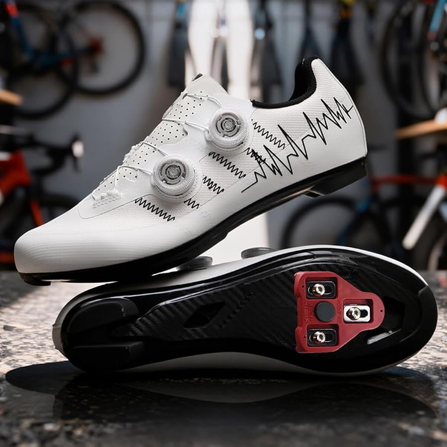 scarpe-strada-ciclismo-035czy-1.jpg PENXZT Scarpe Ciclismo Strada Uomo Donna, Scarpe Bici da Corsa Compatibili con Peloton &Look Arc Delta Scarpa da Bicicletta Traspiranti,Bianca,37 EU : Amazon.it: Moda - immagine 1